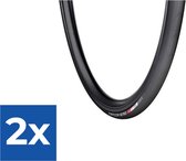 Vredestein Fortezza Senso Xtreme Weather Racefiets Band - Maat: 25mm- Kleur: Zwart - Voordeelverpakking 2 stuks