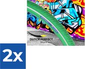 Buitenband Dutch Perfect 28x1 5/8 / 40-622 no puncture - groen met reflectie - Voordeelverpakking 2 stuks