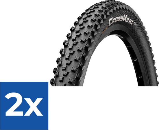 Continental, Cross King II 2.2 Unisex volwassene, zwart, 26 x 2.2