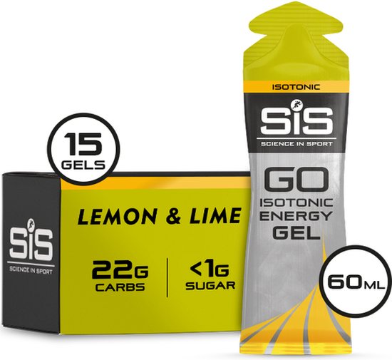 Foto: Science in sport sis go isotonic energygel energie gel isotone sportgel lemon lime smaak 15 x 60ml