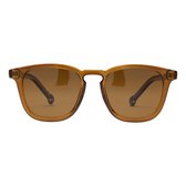 ™Monkeyglasses Alex 07 Shiny brown Sun - Zonnebril - 100% UV bescherming - Danish Design - 100% Upcycled