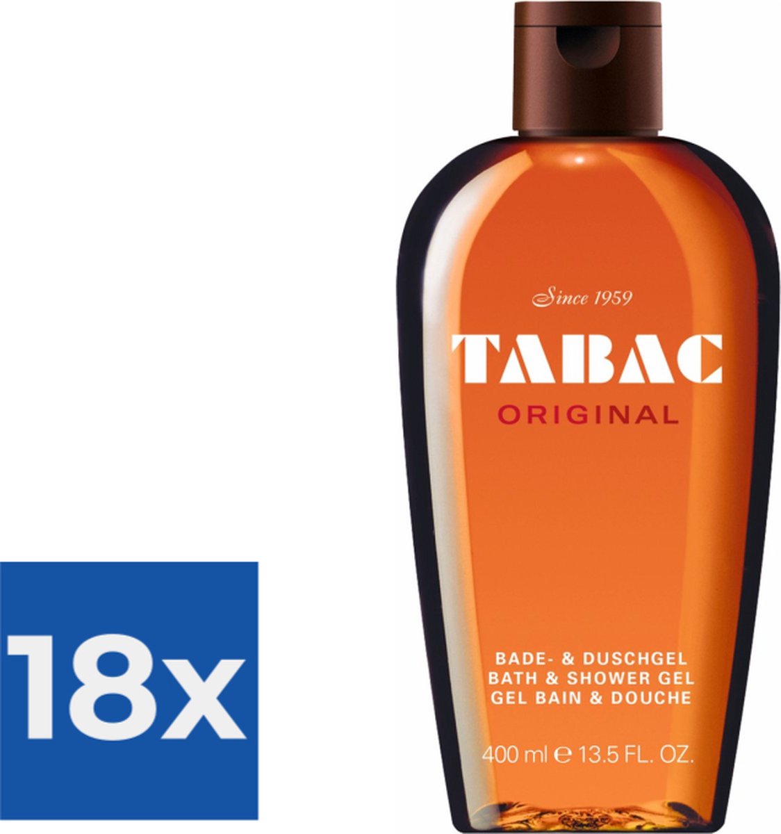 Goedkoopste Tabac Original - 400 ml - Douchegel - Voordeelverpakking 18 stuks