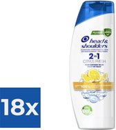 Head & Shoulders Shampoo - Citrus Fresh 2 in 1 270ml - Voordeelverpakking 18 stuks