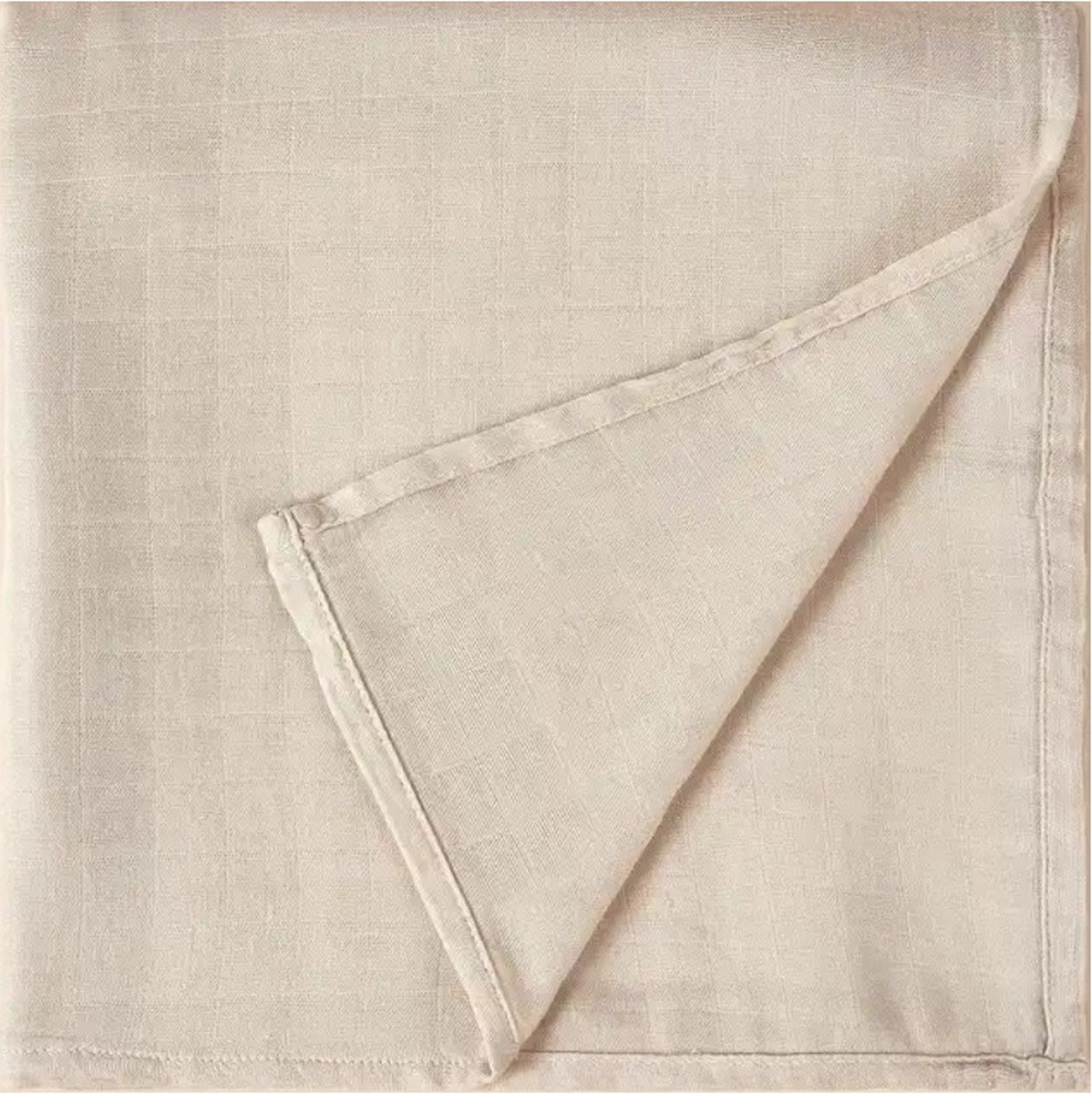 Goedkoopste Hydrofiele doek XL Zand/ Beige - 120x120 cm - Inbakerdoek - Swaddle doek groot