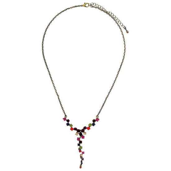 Venetië Murano glas hart hanger ketting - Klimt Design met Multicolor Venetië Murano glas hart hanger ketting - Klimt Design met Multicolor