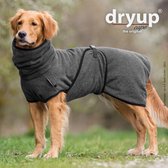 Dryup- Honden badjas-Hondenjas- Antraciet- M -rug lengte tot 60cm