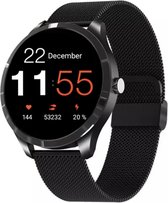 Royal Supplies S8 Smartwatch - Smartwatch Heren - Smartwatch Dames - 2024 model - HD Touchscreen - Horloge - Stappenteller - Bloeddrukmeter - Saturatiemeter - IOS & Android -Screenprotector-Zwart staal