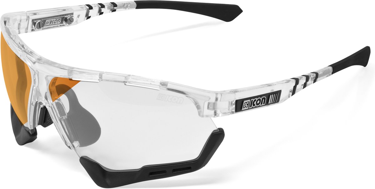 Scicon - Fietsbril - Aerocomfort XL - Crystal Gloss - Fotochrome Lens Brons Spiegel