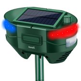 kwali.® Ultrasone Kattenverjager op Zonneenergie Max 2024 - Muizenverjager - 20m Bereik & 360° Bescherming - IPX8 Waterdicht