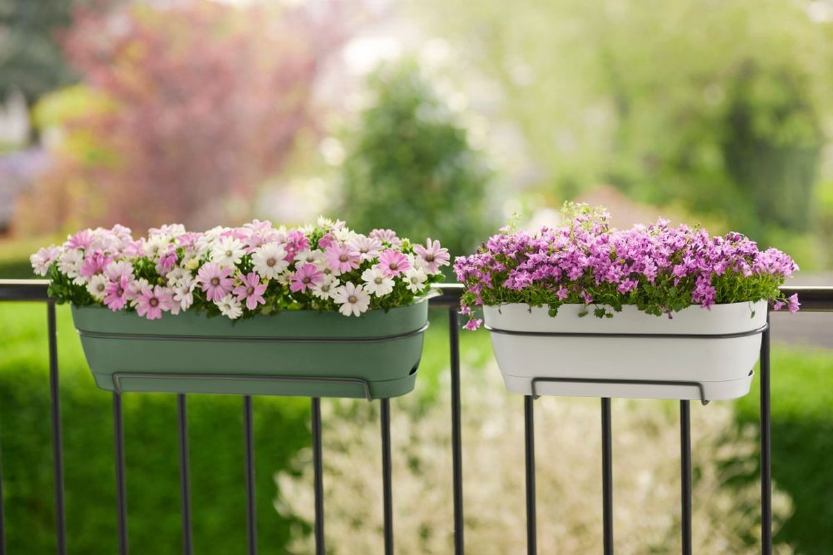 Elho Vibia Campana Balcony Planter 70 - Planter for Balcony