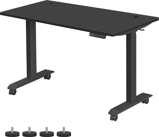 Elektrisch In Hoogte Verstelbaar Bureau 70 X 140 Cm Zwart Elektrisch elektrisch-in-hoogte-verstelbaar-bureau-70-x-140-cm-zwart-elektrisch