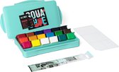 HIMI – Gouache – set van 18 kleuren x 30ml – in kunststof opbergbox groen + 3 penselen