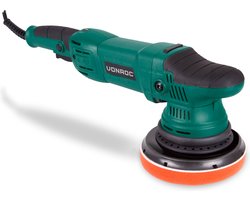 VONROC Excentrische polijstmachine - poetsmachine – 1050W – Ø150MM – Soft start – Incl. 1 schijf, steunschijf & tas