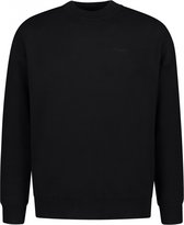 Purewhite - Heren Loose Fit Knitwear Crewneck LS - Black - Maat M