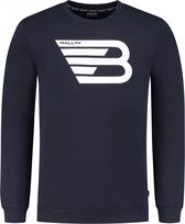 Ballin Amsterdam - Heren Slim fit Sweaters Crewneck LS - Dark Blue - Maat XL