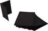 100 Vellen Zwart Hobby Papier | Creatief en Divers Tekenpapier - 19 x 14 cm | Perfect voor Kaarten Maken, Origami, Scrapbooking en Meer