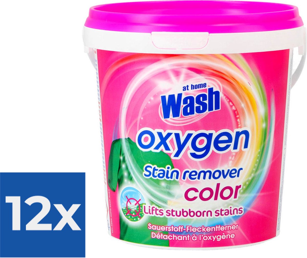 At Home Waspoeder Vlekkenverwijderaar Color 1 kg - Voordeelverpakking 12 stuks
