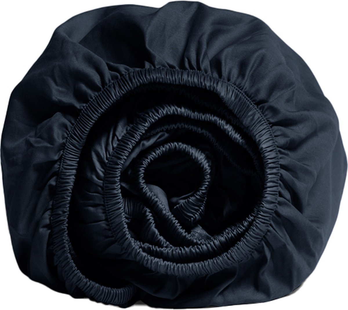 Yumeko hoeslaken katoen satijn blueberry 140x200x30 - Bio, eco & fairtrade