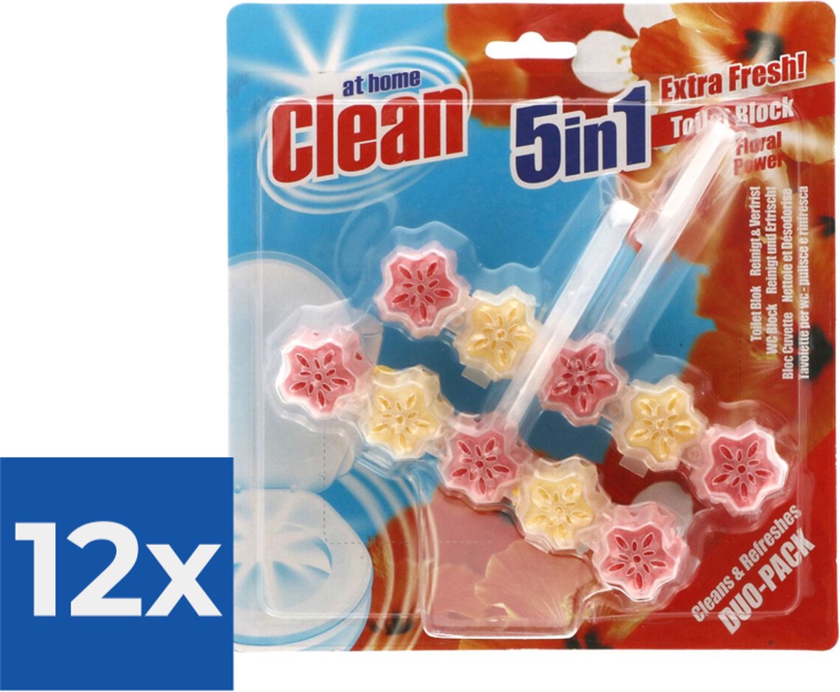 At Home Toiletblok Flower 2 stuks - Voordeelverpakking 12 stuks