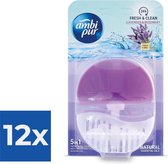 Ambi Pur Toiletblok Starterkit 5in1 Lavender & Rosemary - Voordeelverpakking 12 stuks