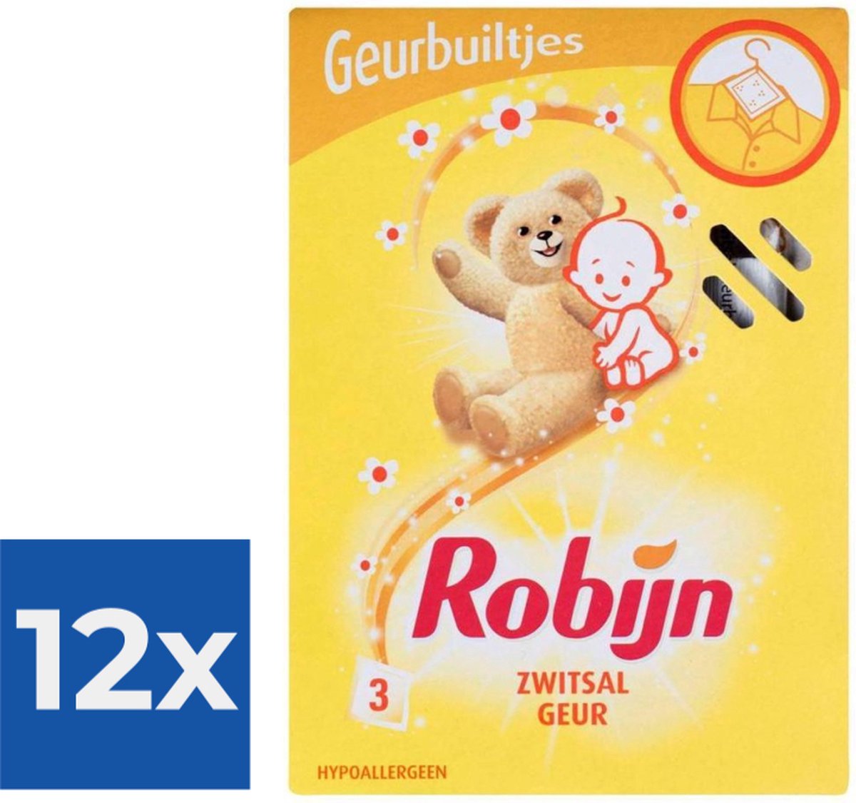 Robijn Geurbuiltjes - Zwitsal - 3 stuks - Voordeelverpakking 12 stuks