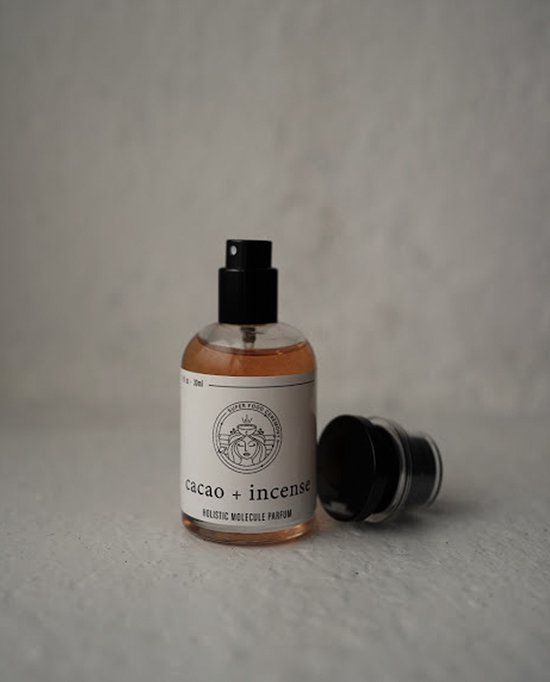Super Food Ceremony - Holistisch Molecuul Parfum – 100% Authentiek CEREMONIAL CACAO + INCENSE - 30 ml - Holistic support - UNISEX - Yoga en Meditatie - Energetische Reiniging