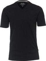 Redmond regular fit T-shirt - korte mouw V-hals - zwart - Maat: L