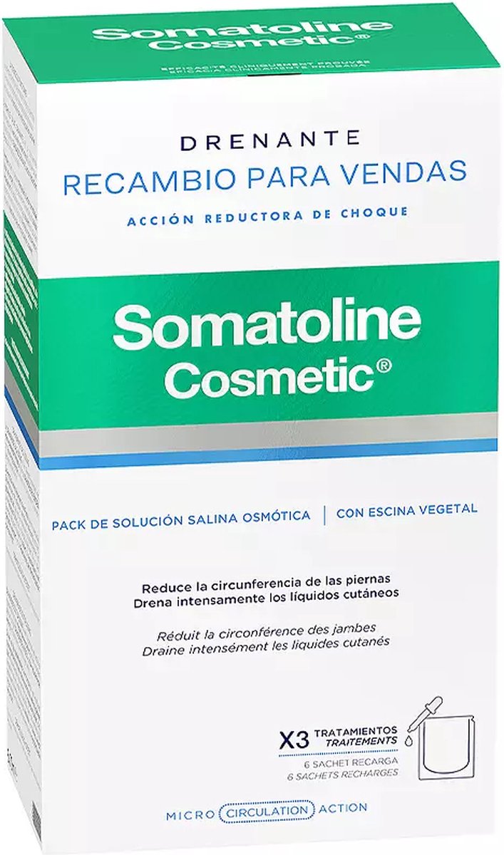Body Lotion Somatoline Verband Aftappen 6 Stuks Demper (6 uds)