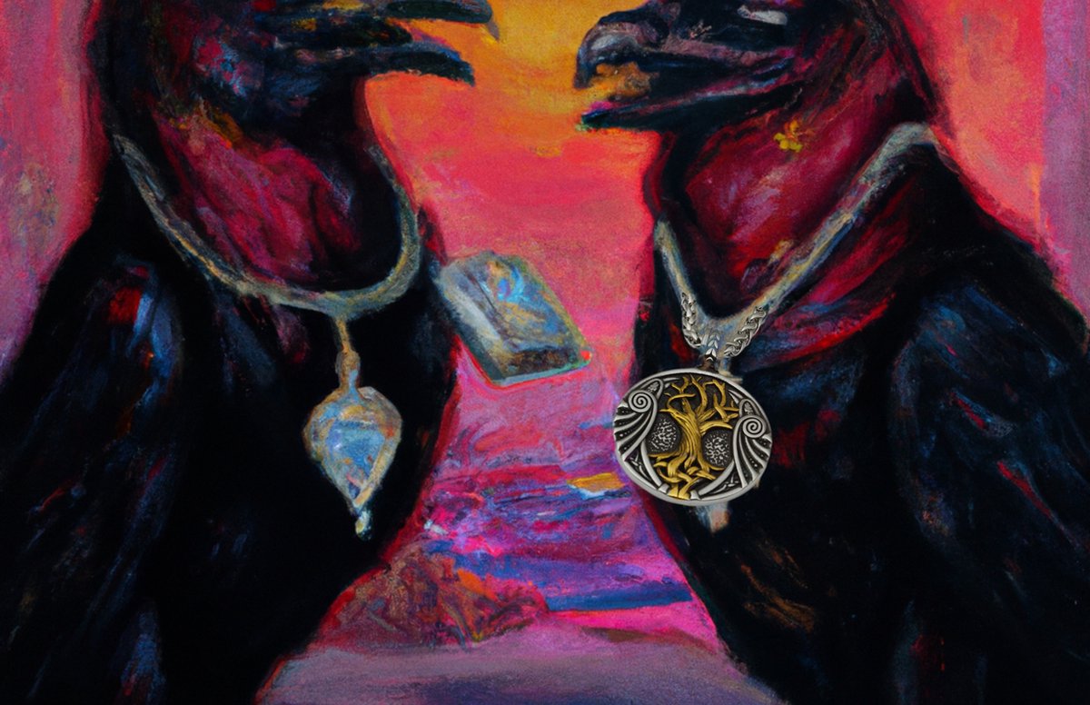 [Two Ravens] Levensboom Ketting - Yggdrasil Hanger - Viking Ketting - Viking Sieraden - Noorse Mythologie - Asatru - Spiritueel - Talisman - Tree of life