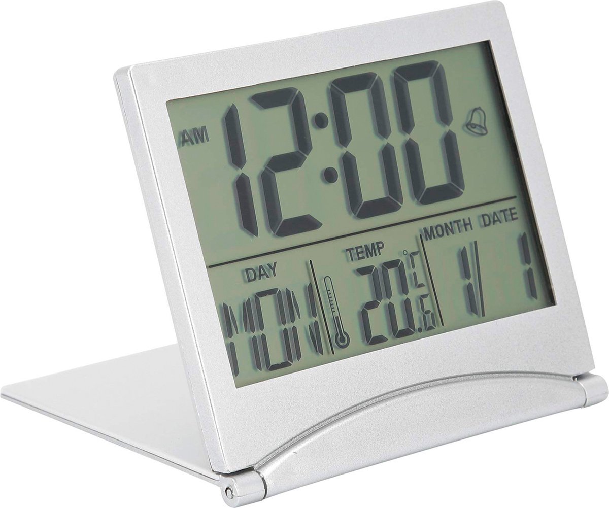 Digitale Klok Kalender - Compacte Alarmklok met Kalender en Temperatuur meter voor Bureau of Slaapkamer