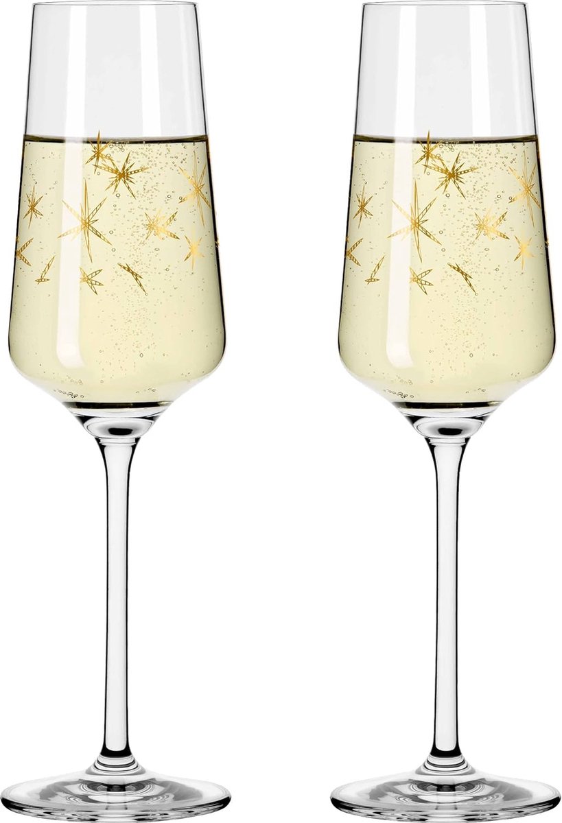 Luxe champagne glazen set