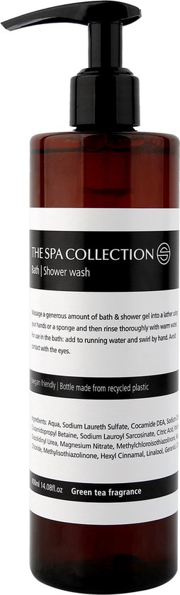 The Spa Collection Green Tea - Douchegel/Body Wash - 400 ml - Pompfles