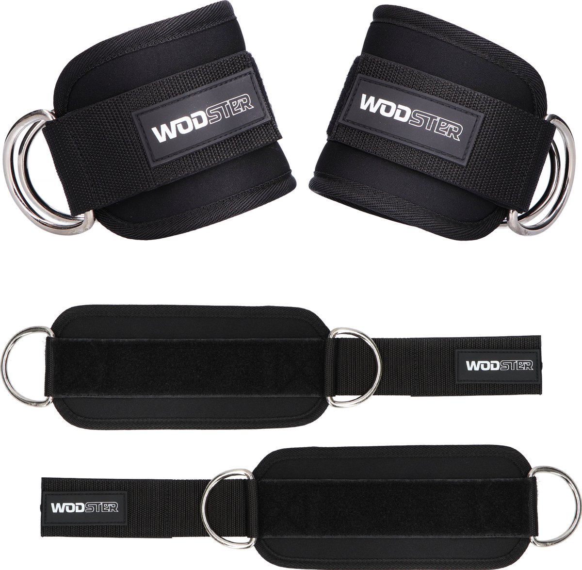 WODster Ankle Straps Set (2 Stuks) – Enkelbanden voor Kabeltraining – Ideaal voor Glutes, Benen & Kickbacks