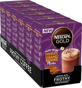 Nescafé GOLD Chocolat Caramel Brownie Moka - 6 boîtes de 7 sachets