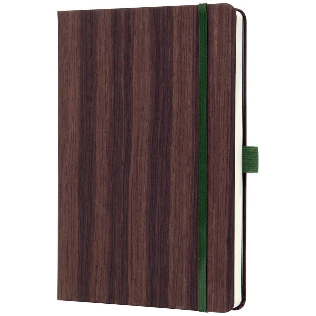 Sigel notitieboek conceptum a5 houtstructuur punt gelijnd hardcover afbeelding