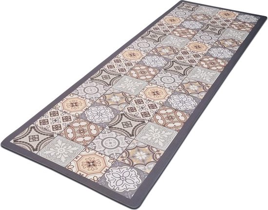 Tapis de cuisine en PVC, 2 pièces, antidérapant, lavable, épaisseur 10  mm