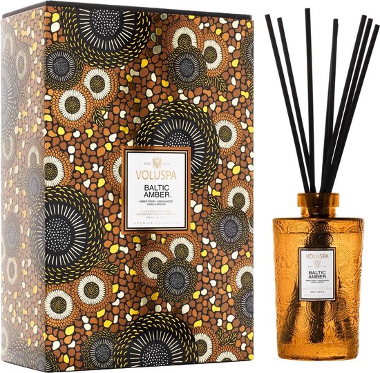 Voluspa Luxe Reed Diffuser Baltic Amber 500 ml