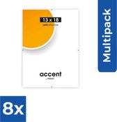 Nielsen Clipframe 6832001 Anti-Reflex 13x18 cm - Fotolijst - Voordeelverpakking 8 stuks