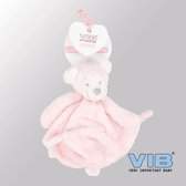 VIB® - Knuffeldoekje Aap - Roze - Babykleertjes - Baby cadeau