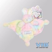 VIB® - Knuffeldoekje Konijn - Disco - Babykleertjes - Baby cadeau