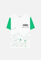 Pokémon - Bulbasaur Heren T-shirt - XL - Wit
