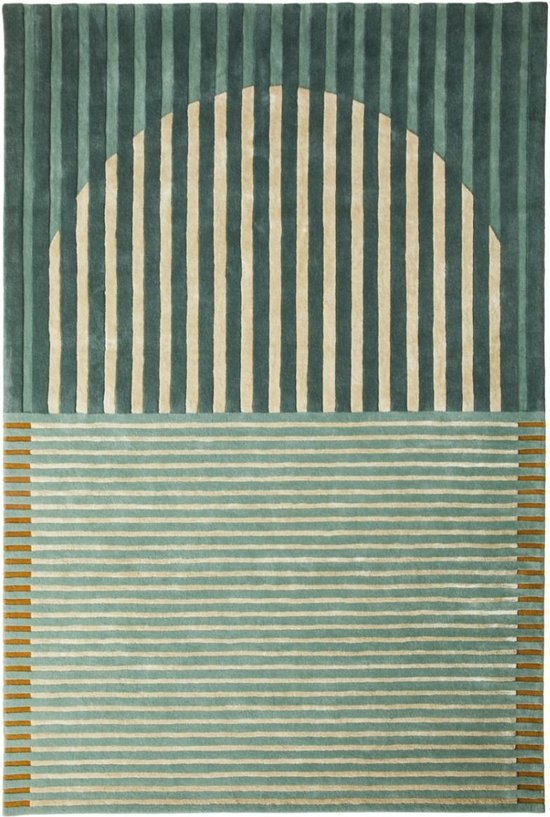 Vloerkleed Brinker Carpets Fano Green - maat 170 x 230 cm