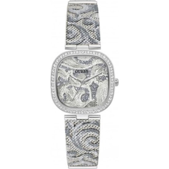 Guess- Tapestry dames horloge GW0304L1 - 32 mm - Zilver