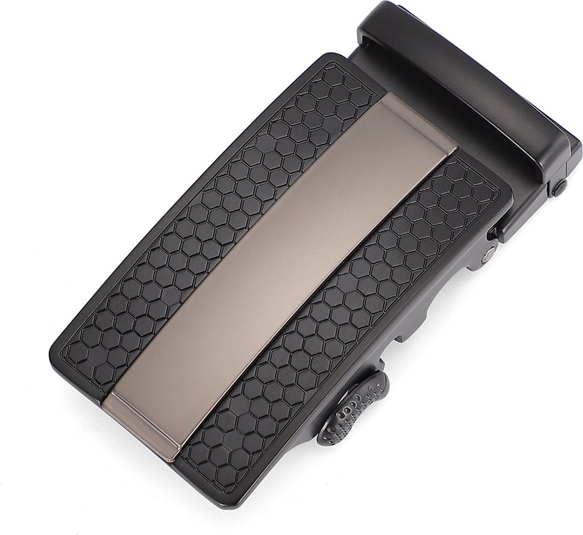 Frentree Herenriem, automatische leren riem met ratel, 35 mm, echt leer, riem zonder gaten, met automatische gesp, in te korten, zwart, 115cm (Hüftumfang 81cm - 97cm