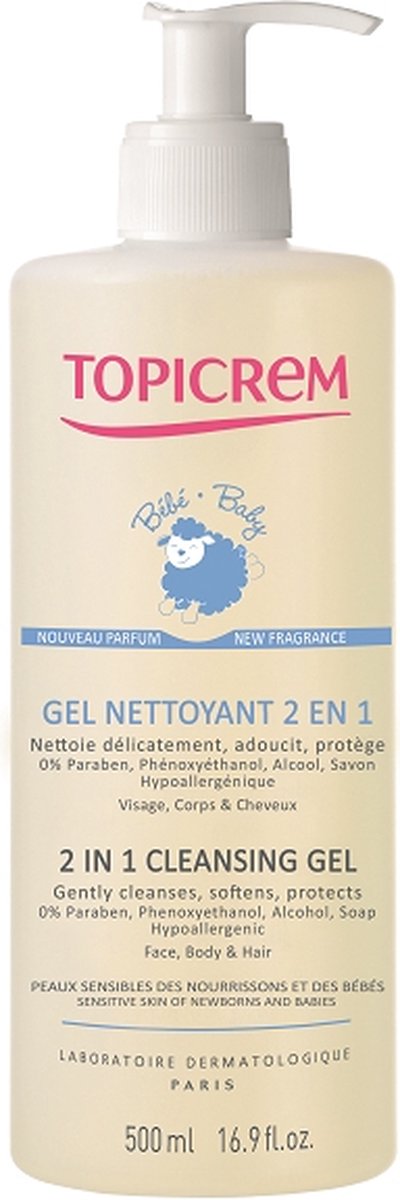 Topicrem UH - Baby 2in1 Reinigingsgel 500 ml van Merkloos — afbeelding 2
