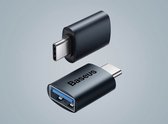 Baseus Ingenuity USB-C Male naar USB-A Female (3.1) Adapter OTG - Blauw