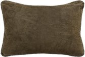 PTMD Sierkussen Suky - 60x8x40 cm - Suede - Groen