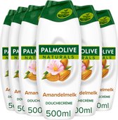 Palmolive Douchecréme Naturals Amandel - 6 x 500 ml - Voordeelverpakking