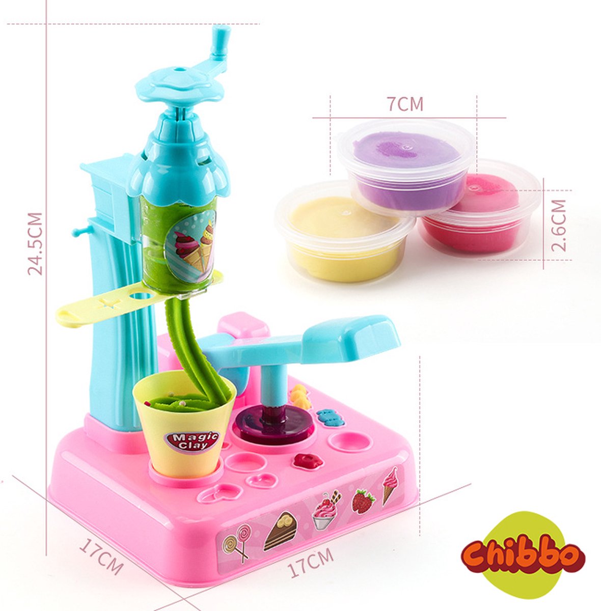 Chibbo® Ensemble de jeu en argile pour enfants avec Outils en