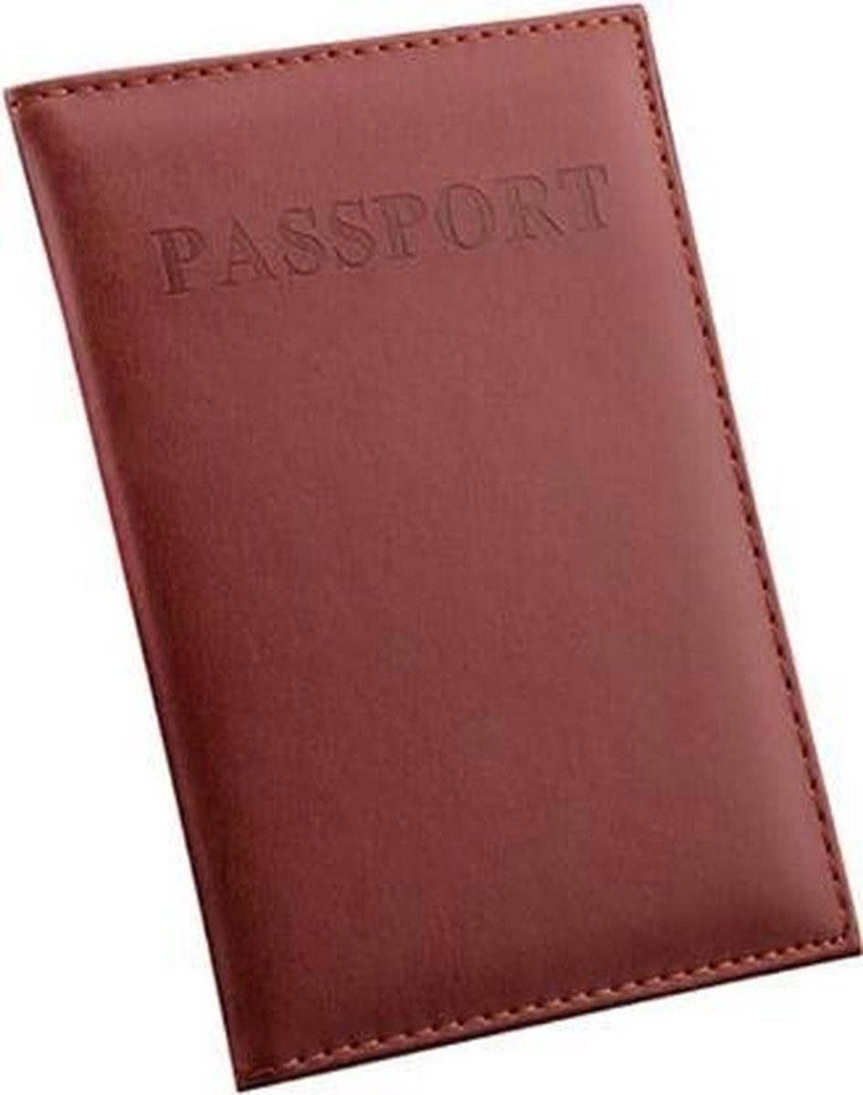 Knaak Leren Paspoorthouder - Paspoort Hoesje - Cover - Bruin
